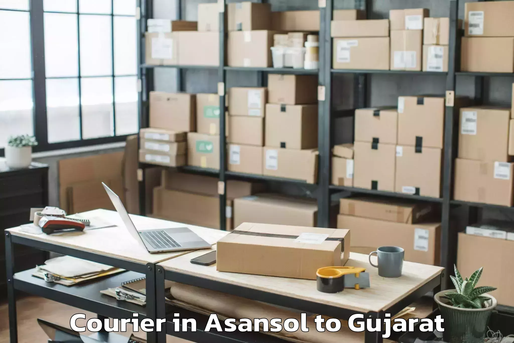 Asansol to Udhana Courier Booking